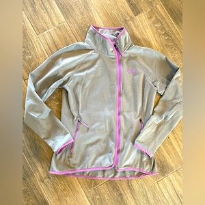 The North Face Women’s Full Zip Jacket Large Gray Fleece Lined Medium